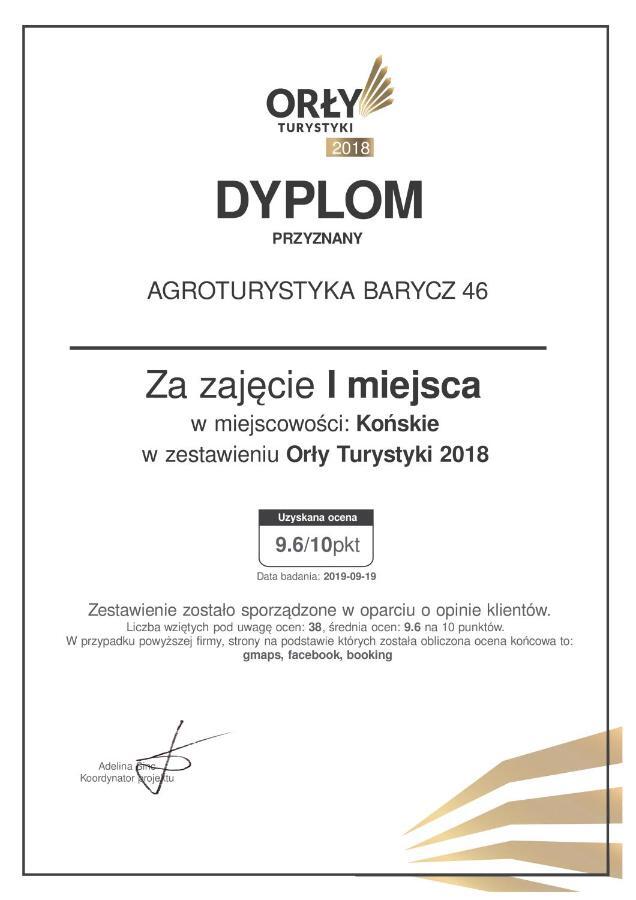 Agroturystyka Barycz 46 Konskie Dış mekan fotoğraf